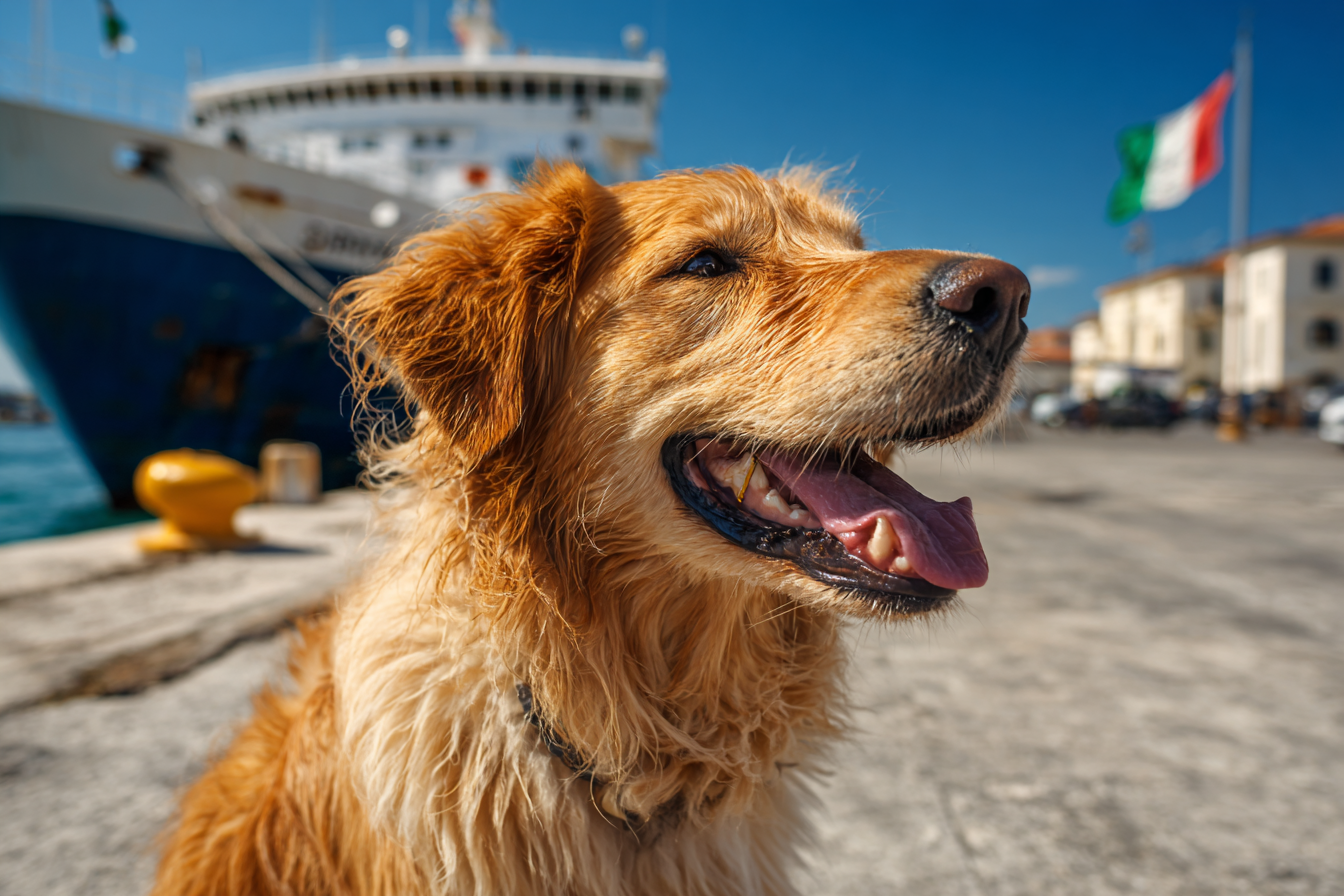 Mit dem Hund nach Sizilien